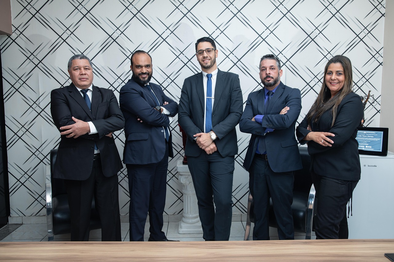 Professional workplace team