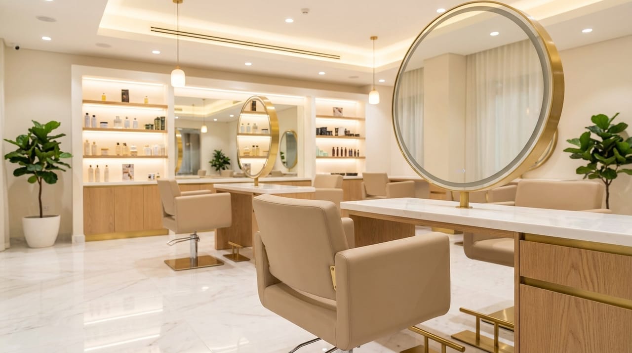 Salon business interior
